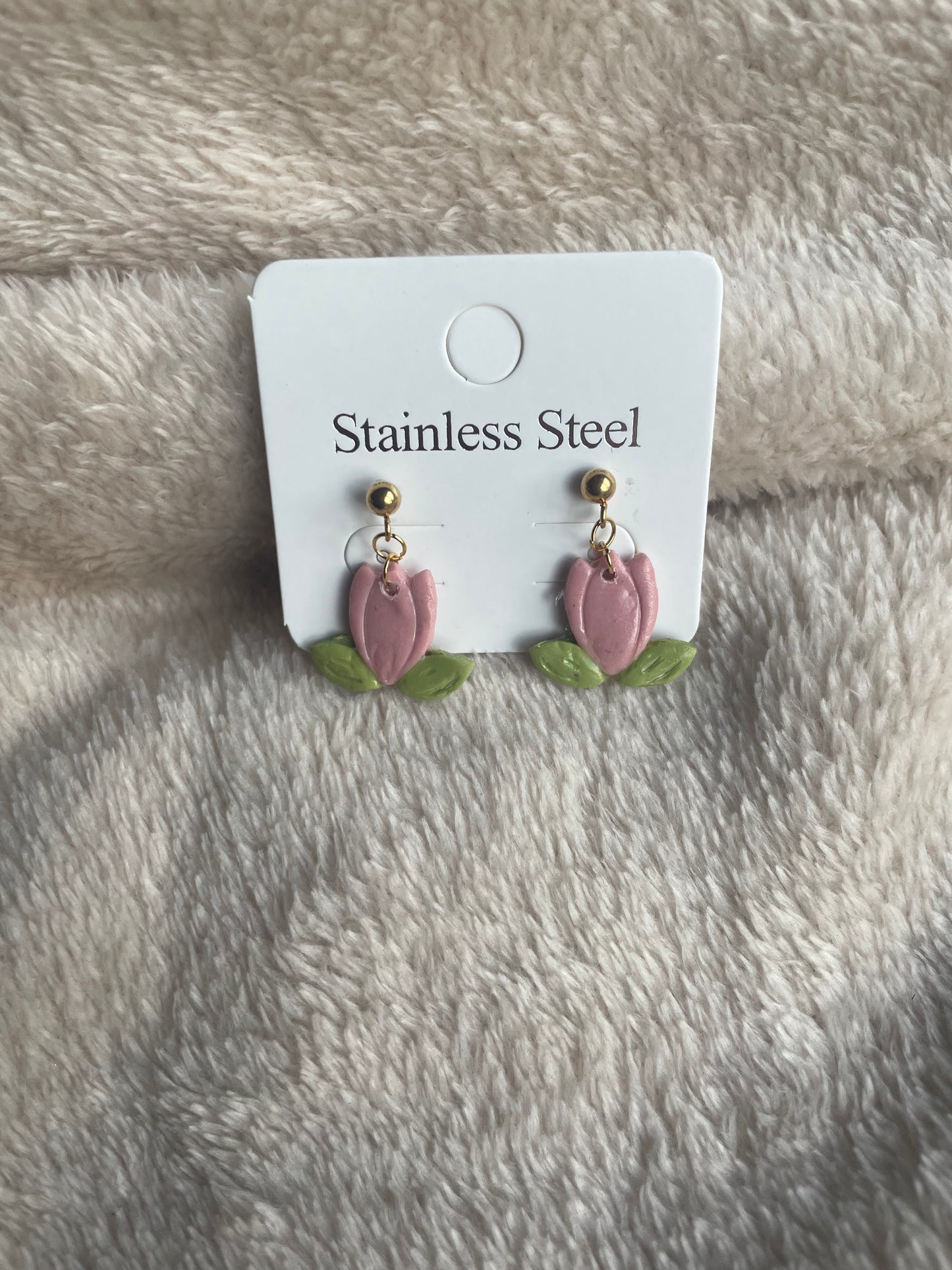 Lente tulp oorbellen