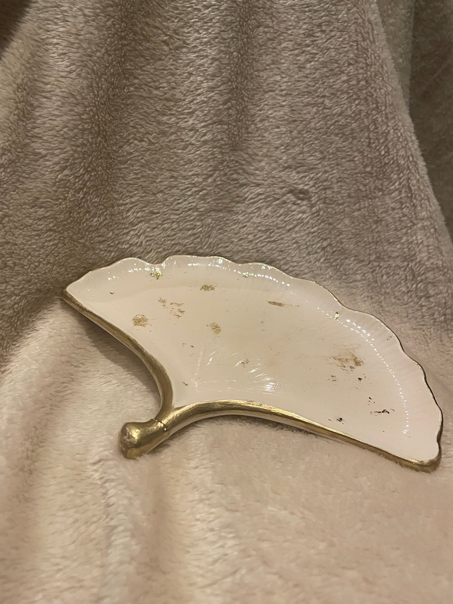 Golden Leaf bowl - jewelry bowl
