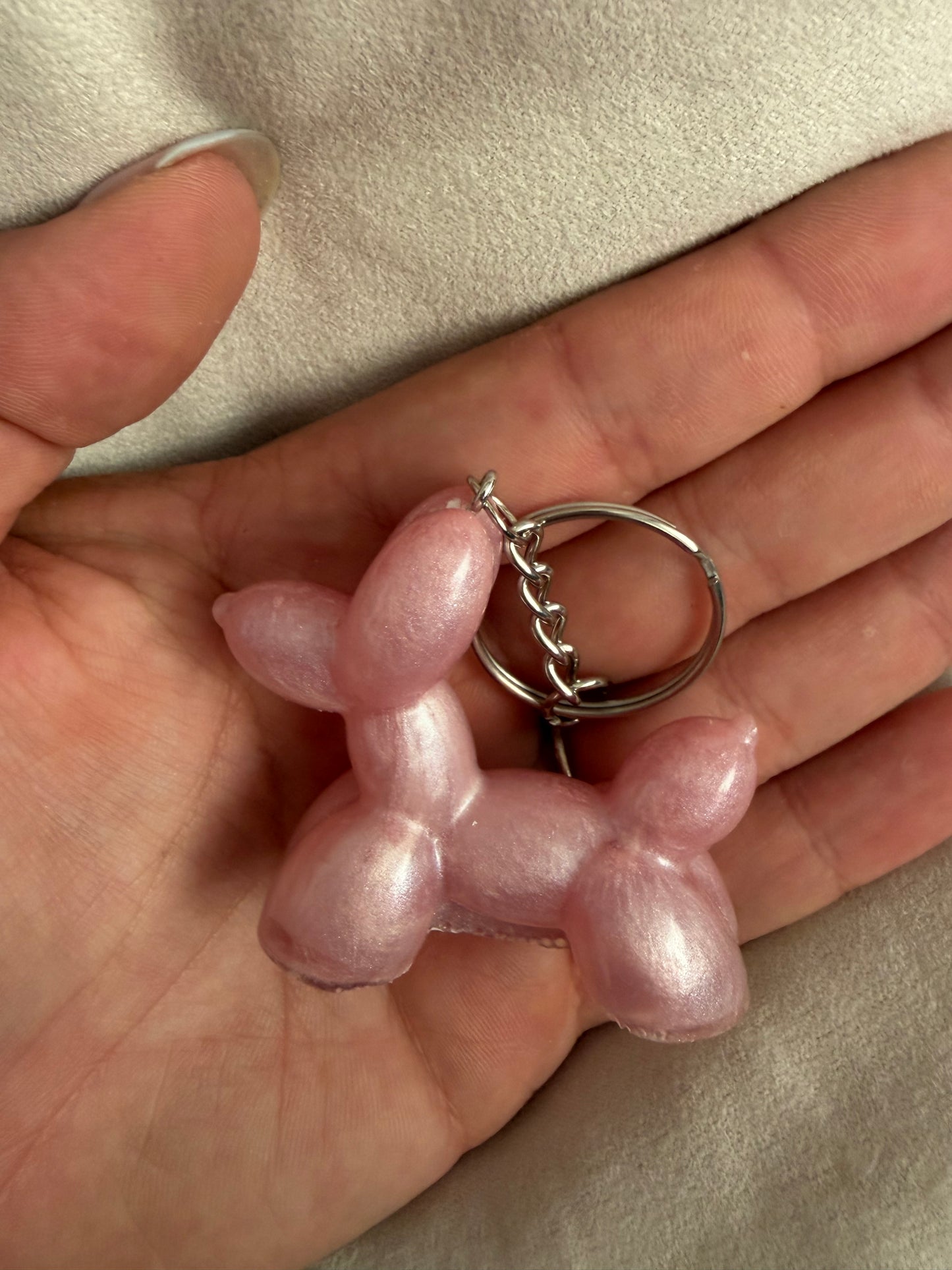 Ballonhondje sleutelhanger
