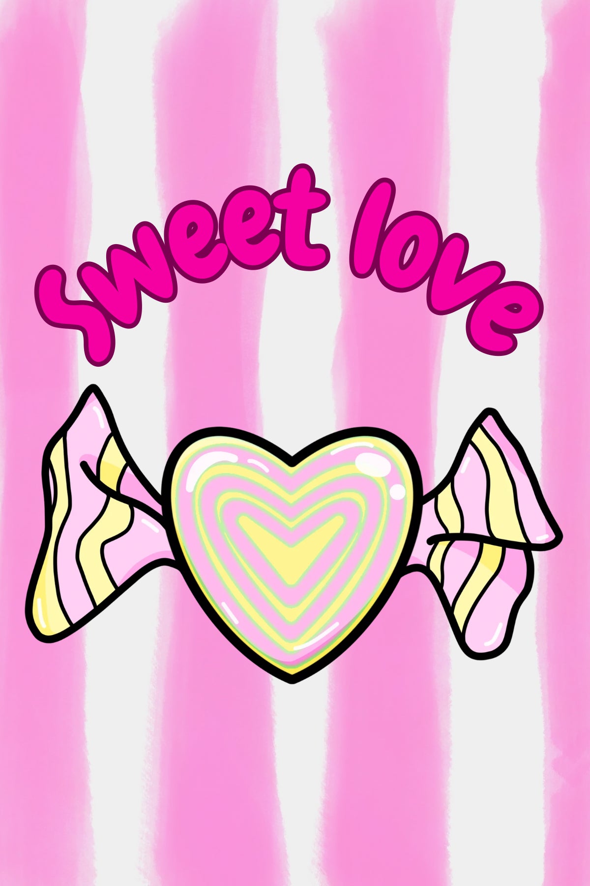 Wenskaart Sweet love
