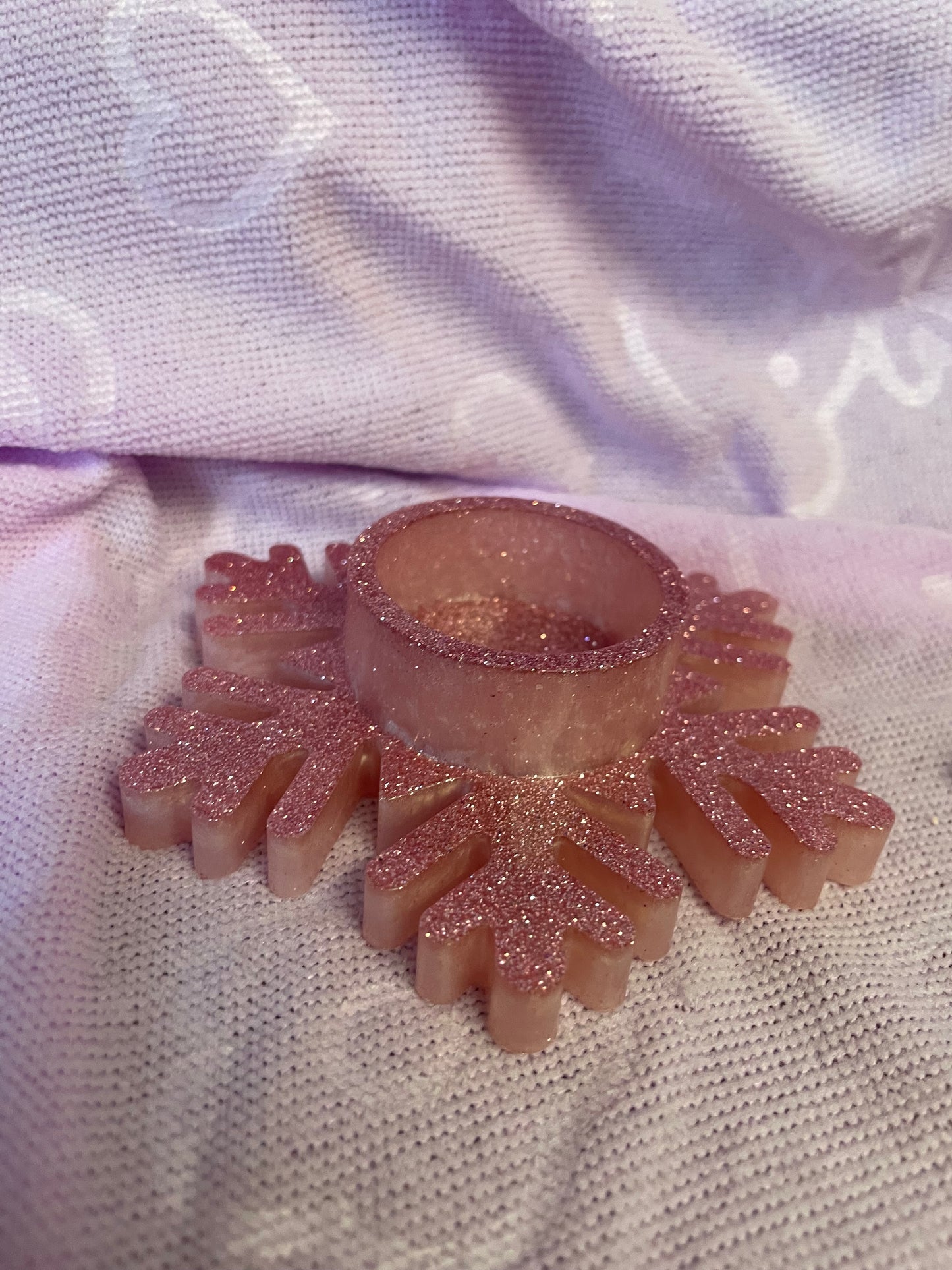 Waxinelichthouder IJskristal