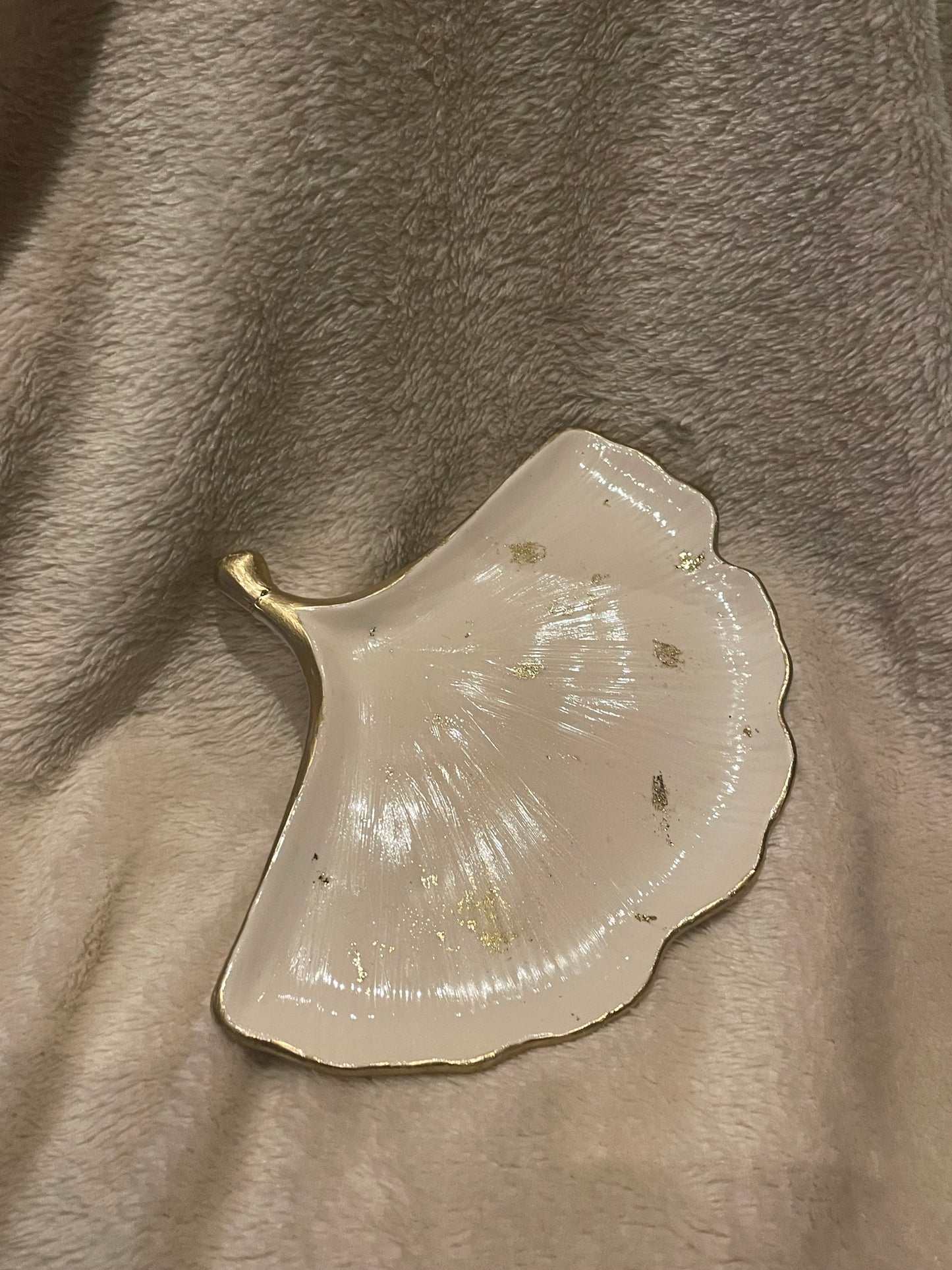 Golden Leaf bowl - jewelry bowl