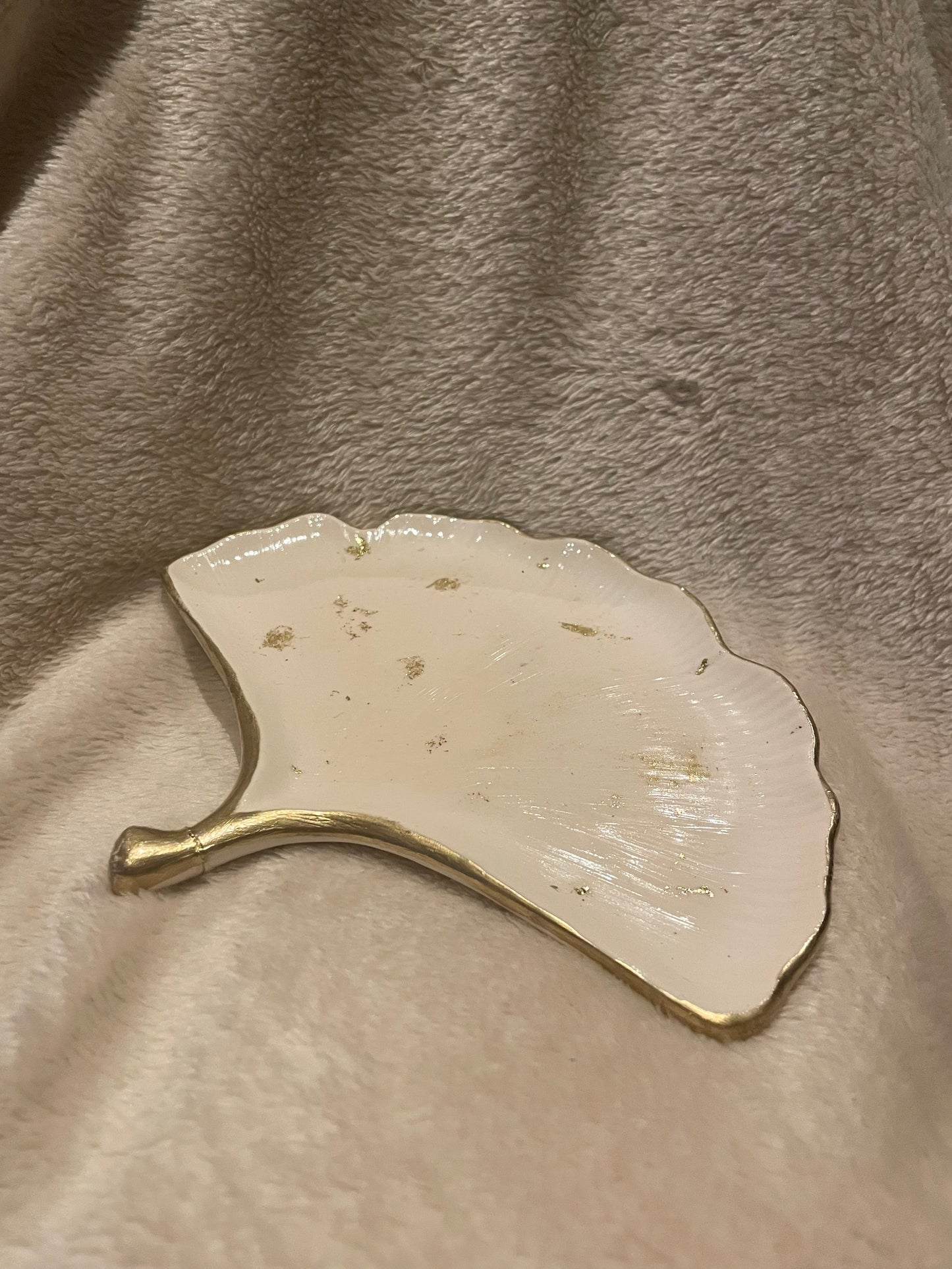 Golden Leaf bowl - jewelry bowl