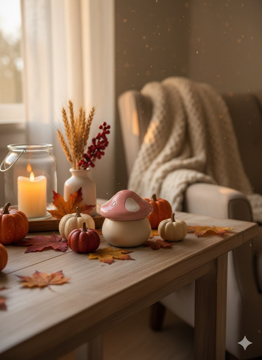 Cutesy paddenstoelen potje