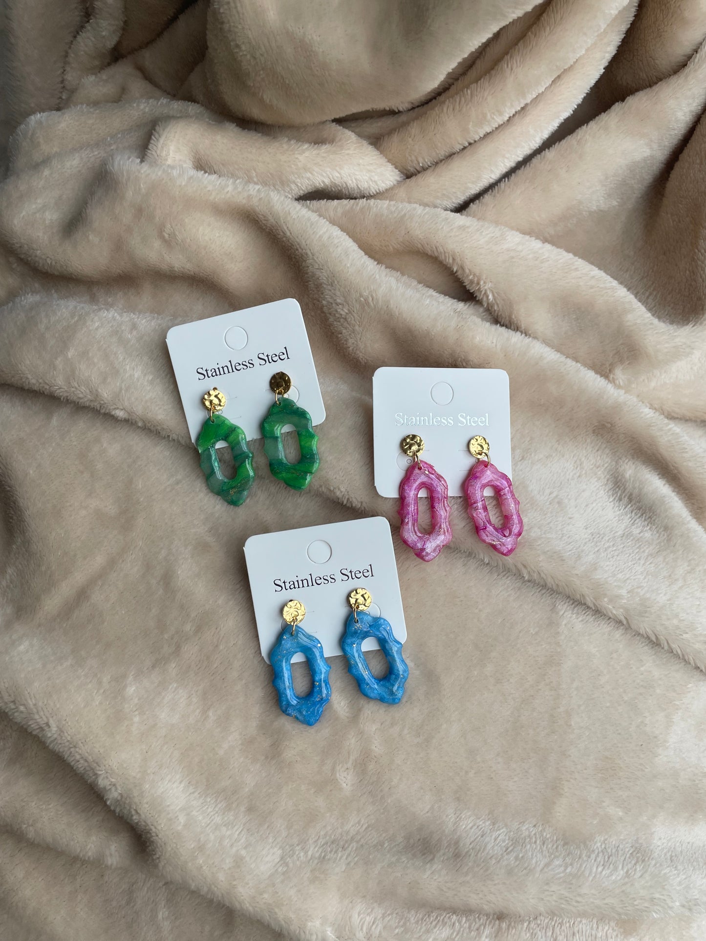 Blush Glow Statement Earrings