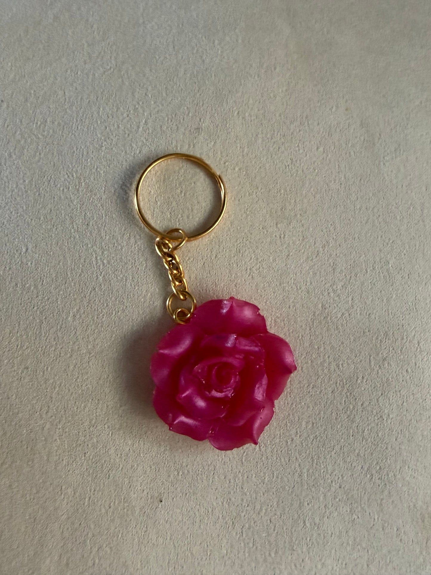 Romantische Roos sleutelhanger