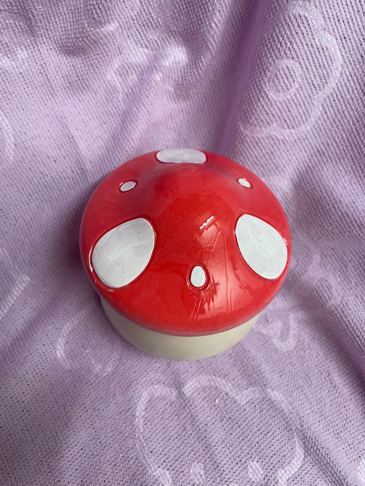 Cutesy paddenstoelen potje