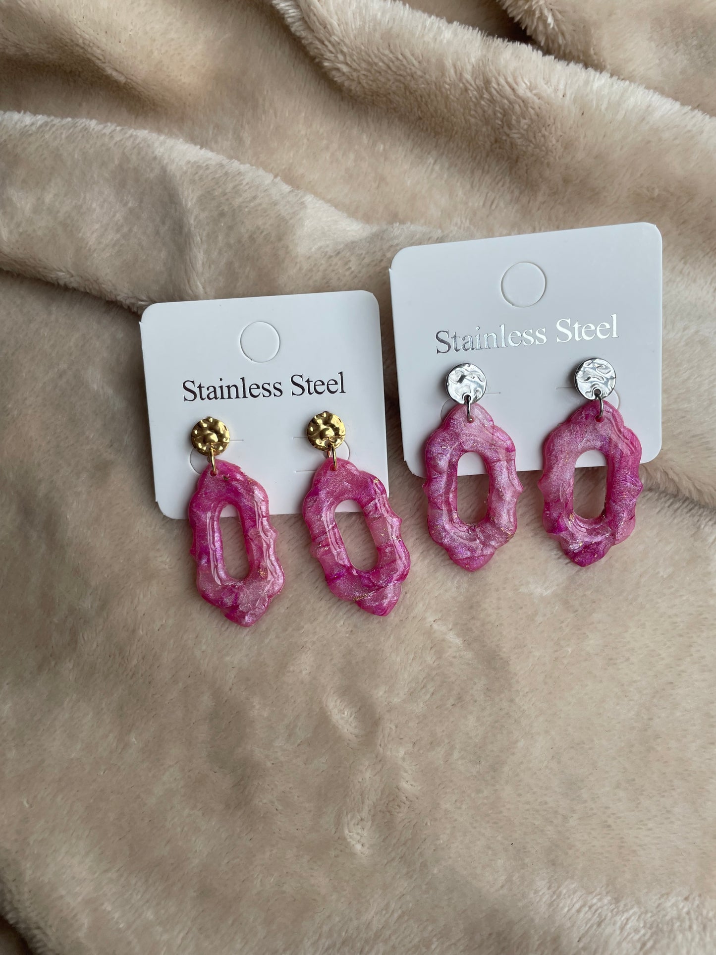 Blush Glow Statement Earrings