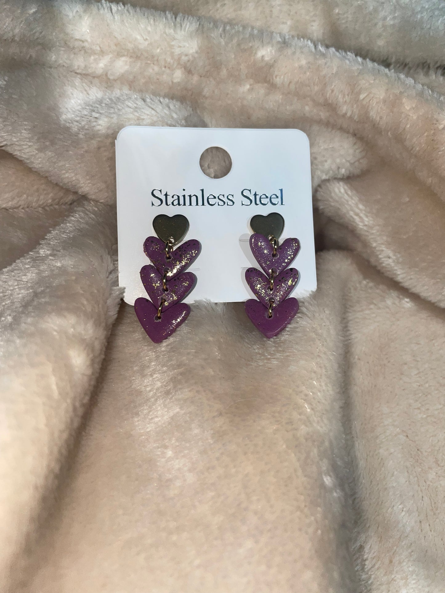 Boucles d'oreilles Sweet Sparkle Hearts