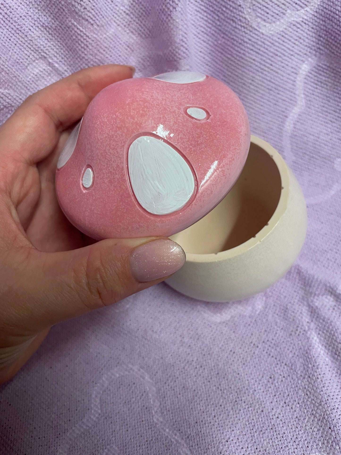 Cutesy paddenstoelen potje