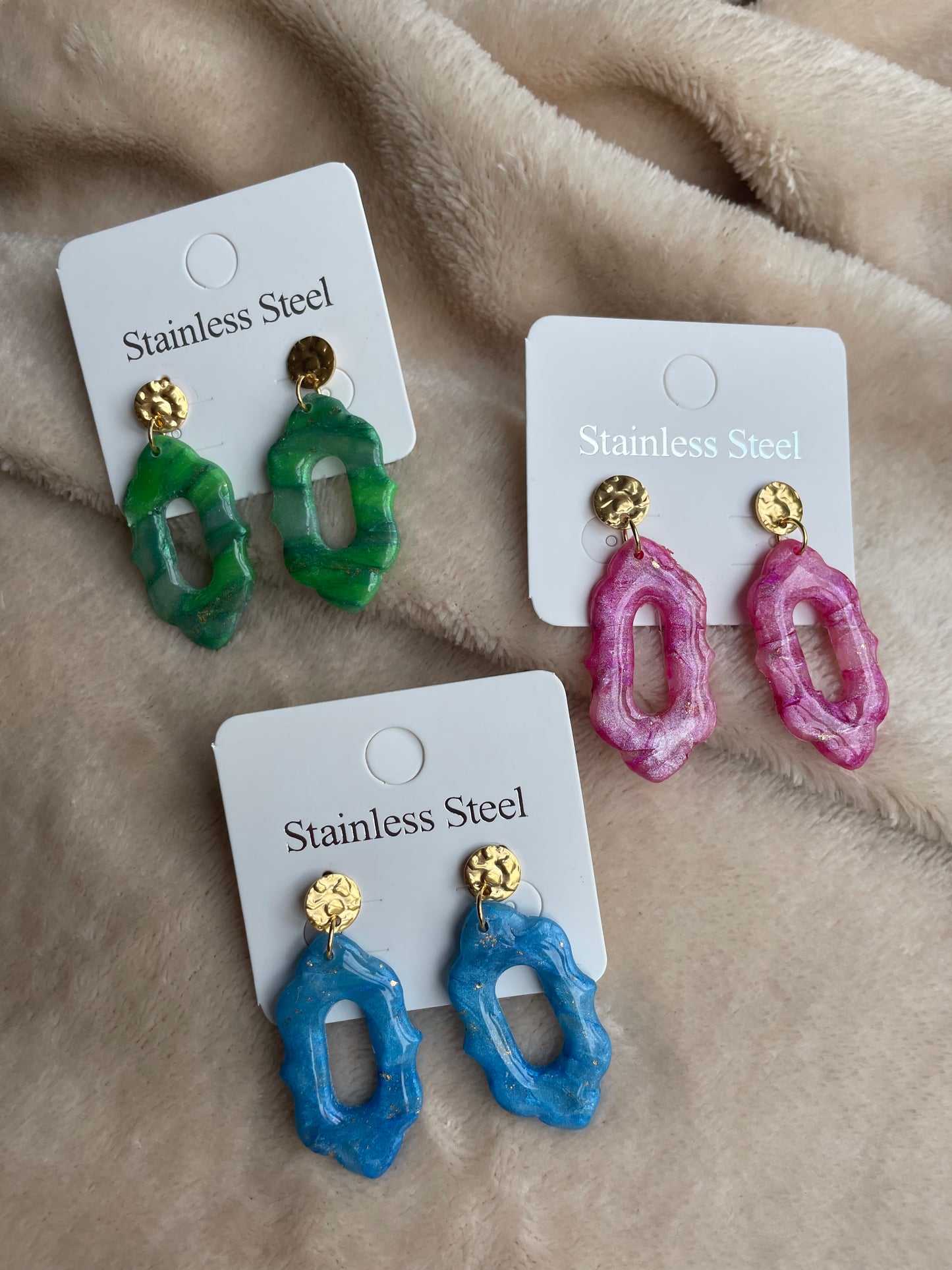 Blush Glow Statement Earrings