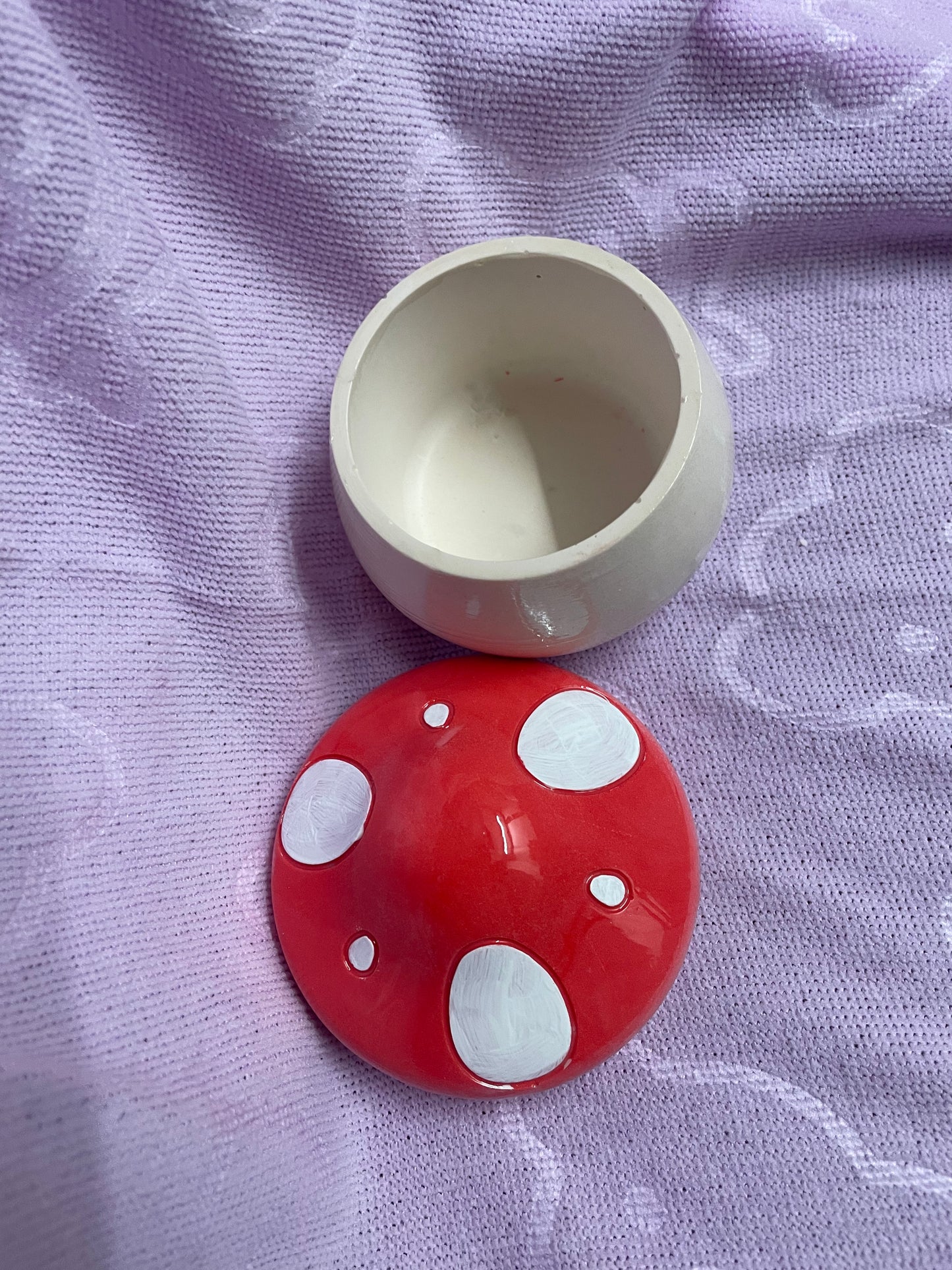 Cutesy paddenstoelen potje