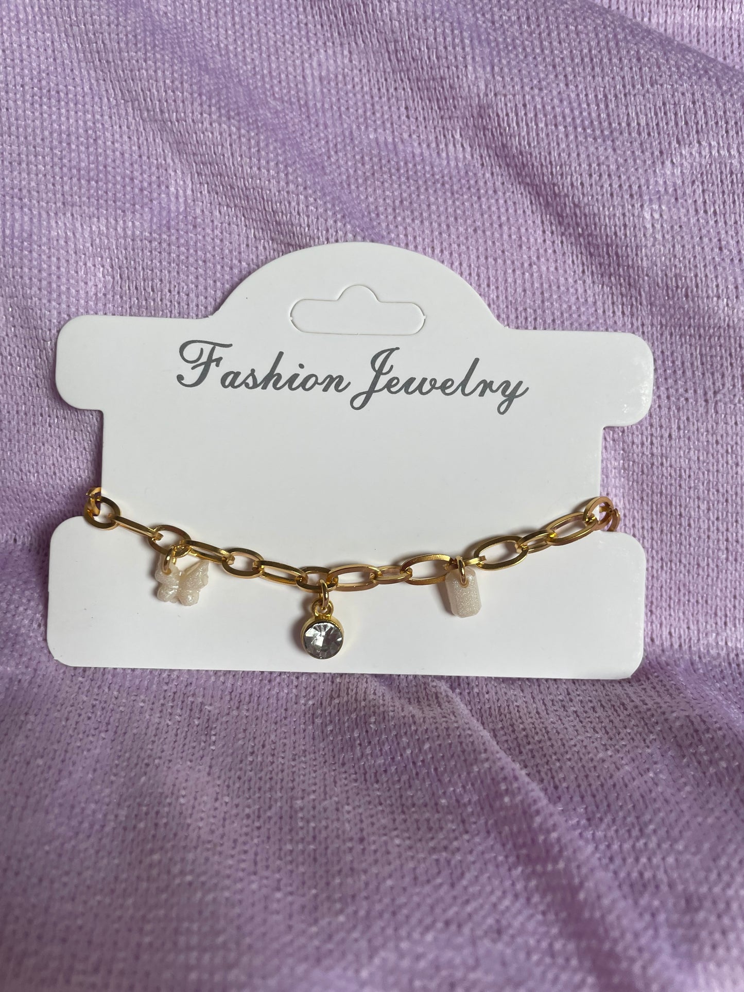 Armbandje met geboortesteen bedels