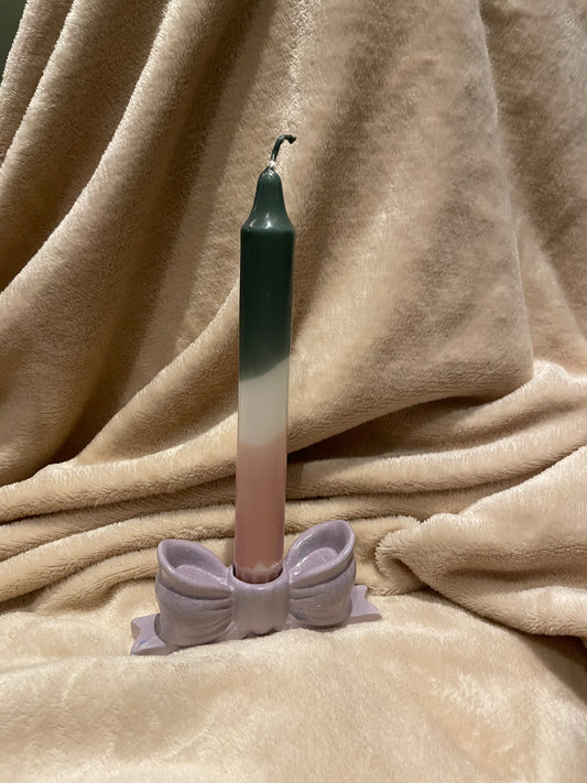 Bowtastic candle holder
