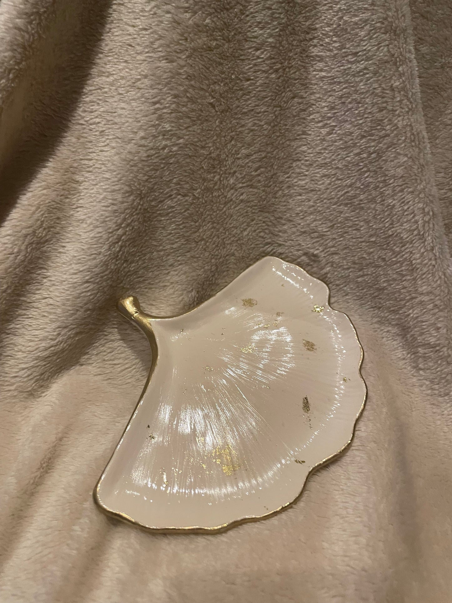 Golden Leaf bowl - jewelry bowl