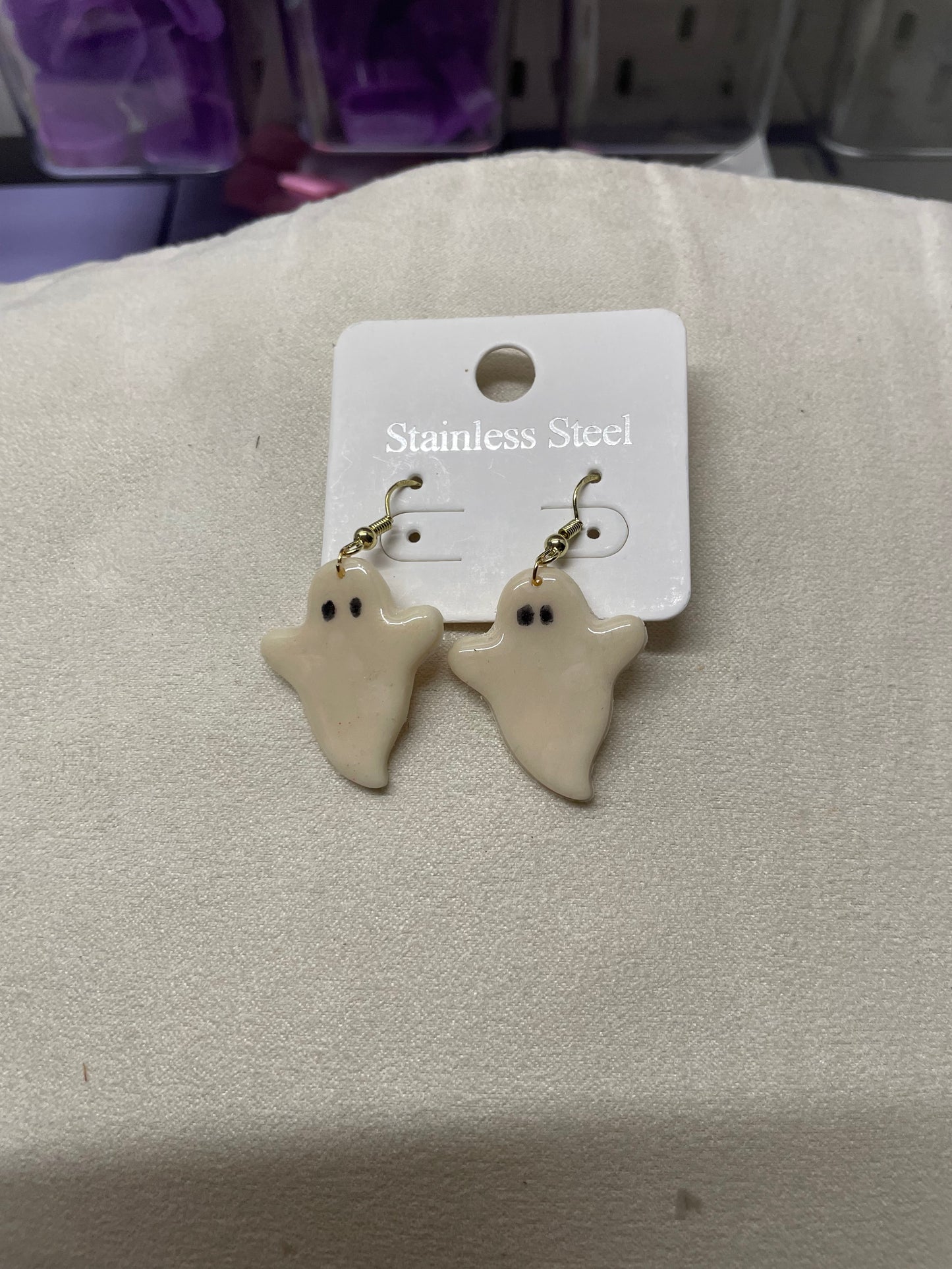 Spooky ghost Glow in the dark oorbellen