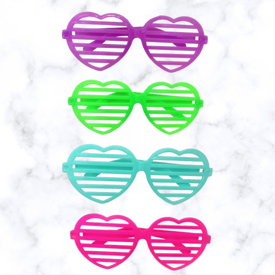 Article cadeau - Lunettes cœur néon