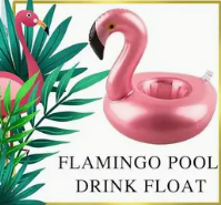 Porte-gobelet flamant rose d'été (idée cadeau)