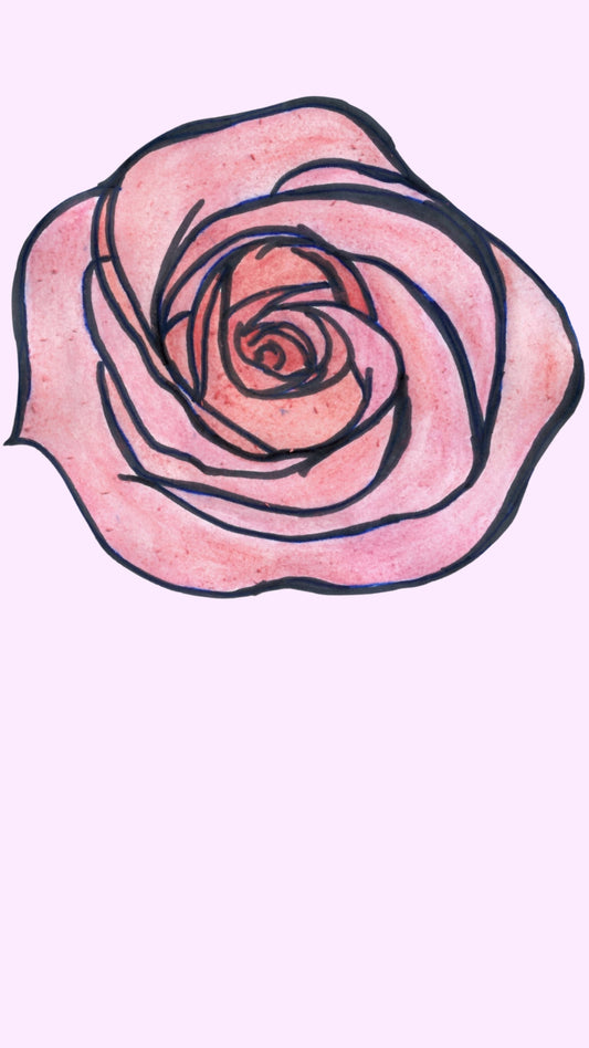 Valentijnskaartje Roos