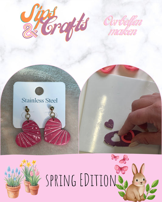 Sips & Crafts Sparkling earrings🌸