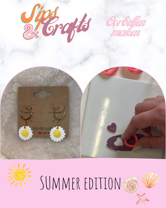 Workshop Sips & Crafts Sparkling earrings🌸