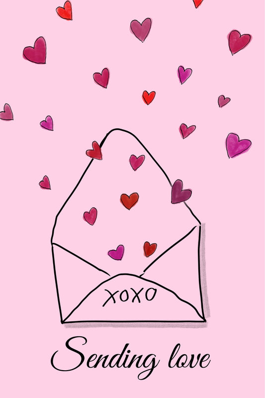 Valentine's Day Greeting Card - Sending Love